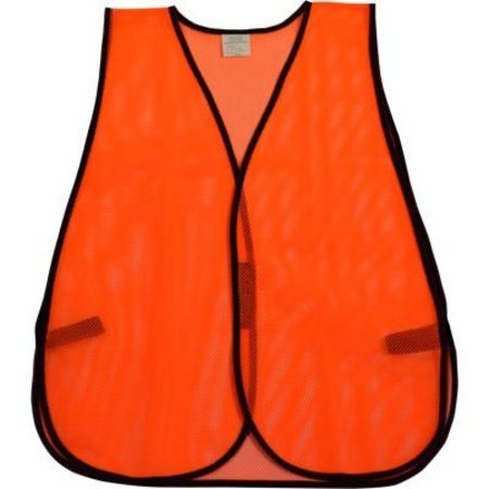 PETRA ROC INC Petra Roc Non-ANSI All Purpose Safety Vest, Polyester Mesh, Orange, One Size OVM-0